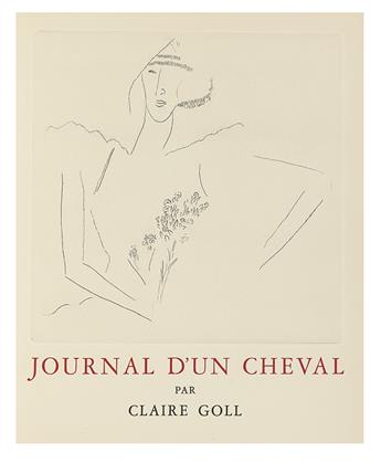 CHAGALL, MARC. Goll, Claire. Journal dun Cheval.